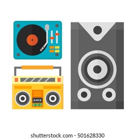 Dj music equipment and music mixer equipment