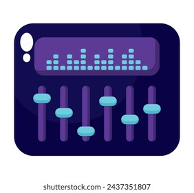dj music mixer illustration vector