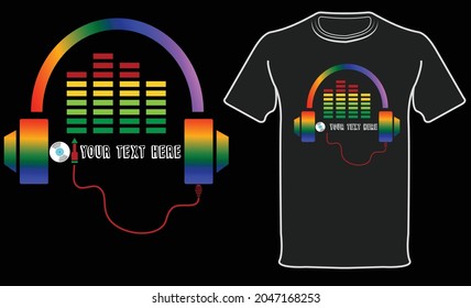 DJ music t-shirt design. hey rocky guy, i have made for you DJ t-shirt design. download and modify your  text and injoy. 