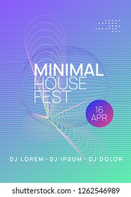 Dj party. Dynamic gradient shape and line. Modern show cover layout. Neon dj party flyer. Electro dance music. Techno trance. Electronic sound event. Club fest poster.