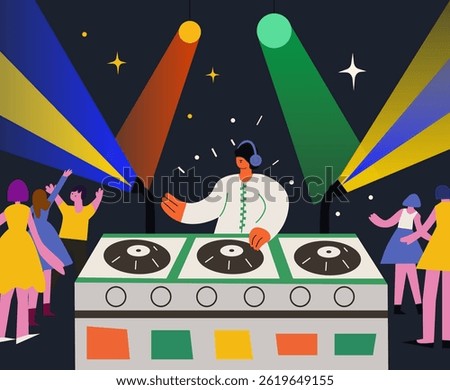 DJ performing in a nightclub
