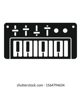 Dj piano icon. Simple illustration of dj piano vector icon for web design isolated on white background