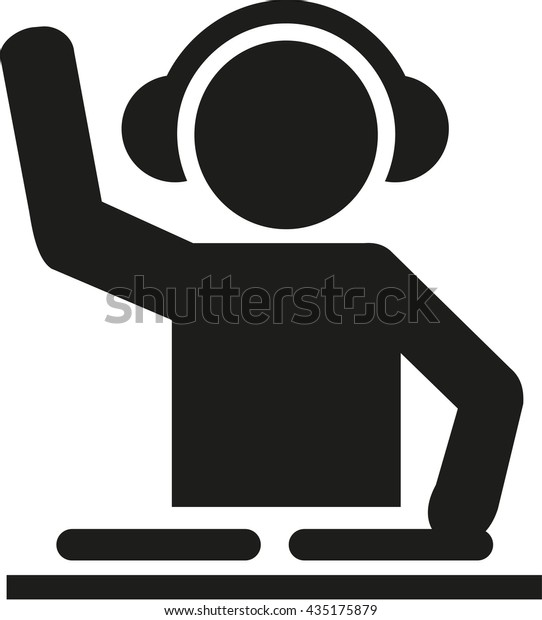 Dj Pictogram Stock Vector (Royalty Free) 435175879 | Shutterstock