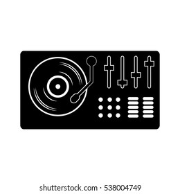 dj player Icon Vector Illustration