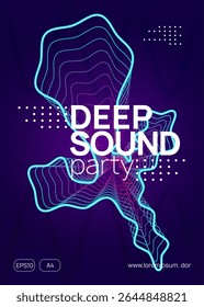 Dj Poster. Nightclub Radio Invitation. Green Techno Event. Music Concert Template. Edm Banner. Violet Fest Design. Trance Invite. Blue Dj Poster