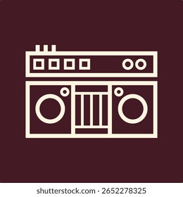 DJ remoto moda vetor importante útil ilustração design estético colorido background.eps