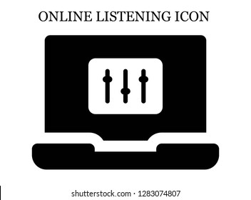 DJ search icon. Editable DJ search icon for web or mobile.