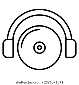 DJ, Simple Party-Related Vector Line Icon