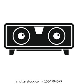Dj speaker icon. Simple illustration of dj speaker vector icon for web design isolated on white background