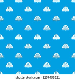 Dj studio pattern vector seamless blue repeat for any use