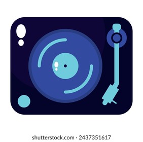 DJ-Plattengerät-Illustrationsvektor