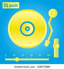 DJ turntable icon