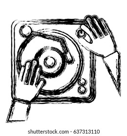 dj turntable icon