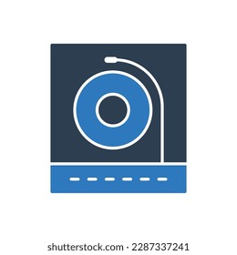 DJ turntable Icon Sign Symbol 