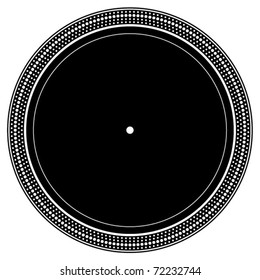 DJ turntable plate