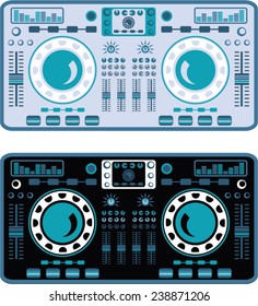 DJ Turntables Vector