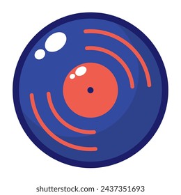 dj vinyl music illustration vector