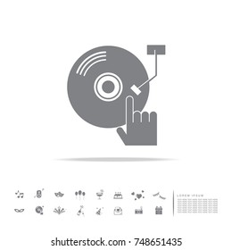 dj vinyl record icon