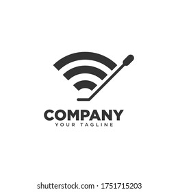DJ Wifi Logo Design Template