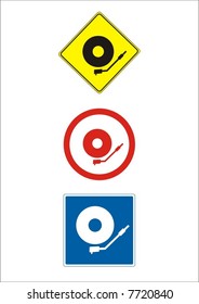 dj at work sign