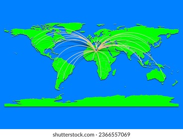 Djanet, Algeria map - Concept map for Djanet, Algeria on World map. Suitable for export concepts. File is suitable for digital editing and prints of all sizes.