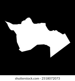 Mapa de la provincia de Djanet, división administrativa de Argelia.