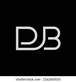 DJB monogram vector logo. Three letters combined logo. Logo for event, acronym, initial, company, and brand.