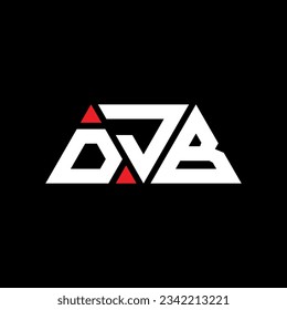DJB Dreieck-Buchstaben Logo-Design mit Dreiecksform. DJB Dreieck Logo Design Monogramm. DJB Dreieck-Vektorlogo-Vorlage mit roter Farbe. DJB dreieckiges Logo Einfach, elegant und luxuriös.