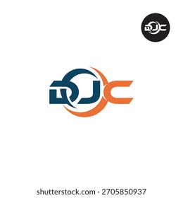 DJC Logo Letras Iniciales Acrónimo