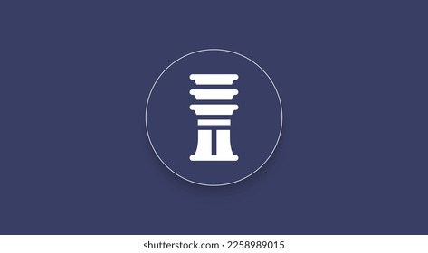 Djed cryptocurrency logo on isolated background with copy space. 3d vector illustration of DJED Token icon banner design concept.