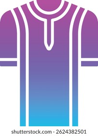 Ícono del Vector Djellaba. Se puede utilizar para aplicaciones de impresión, móviles y de Web.