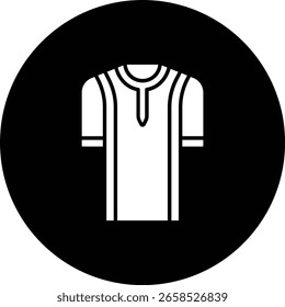 Djellaba-Vektorsymbol. Kann für Druck-, Mobil- und Web-Anwendungen verwendet werden.