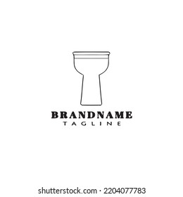 djembe african percussion instrument cartoon logo design template icon modern vector illustration