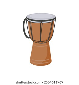 Djembe, African Symbols Vector Illustration