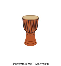 djembe color illustration icon on white background