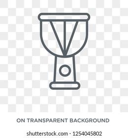 Djembe icon. Djembe design concept from Music collection. Simple element vector illustration on transparent background.