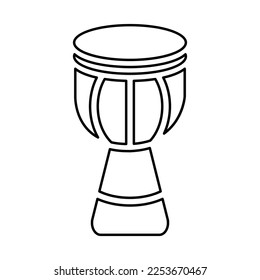 Djembe Icon In Line Style