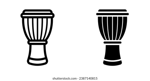 Djembe Icon. symbol for mobile concept and web design. vector illustration