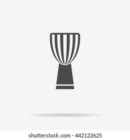 Djembe icon. Vector concept illustration for design.