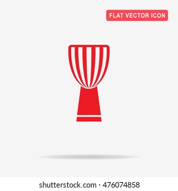Djembe icon. Vector concept illustration for design.