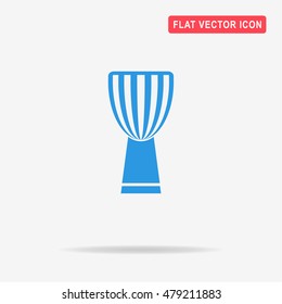 Djembe icon. Vector concept illustration for design.