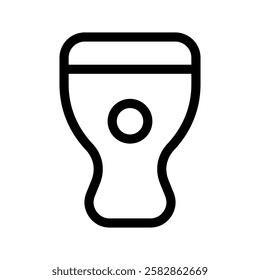 Djembe Icon Vector Symbol Design Illustration