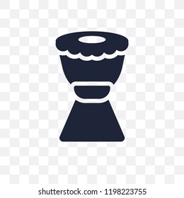 Djembe transparent icon. Djembe symbol design from Music collection. Simple element vector illustration on transparent background.
