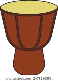 djembe vector illustration isolated on white