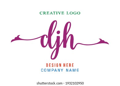 DJH lettering logo is simple, easy to understand and authoritative