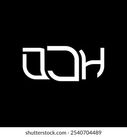 DJH logo design, DJH simple and modern logo. DJH luxurious alphabet design  