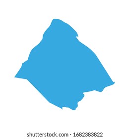 Djibouti Country Tadjoura Map Vector