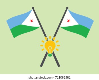 Djibouti Emblem Bright Idea