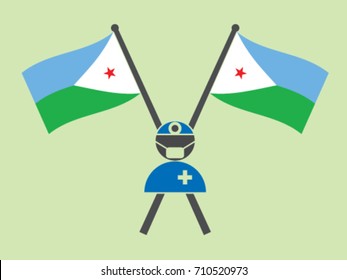 Djibouti Emblem Doctor Surgery