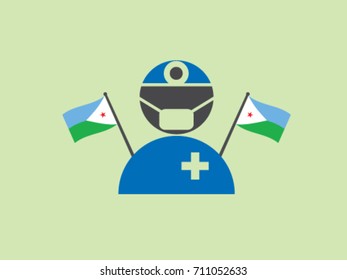 Djibouti Emblem Doctor Surgery